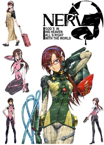 大号F0362-05新世纪福音战士eva动漫电脑吉他手机旅行拉杆箱贴纸