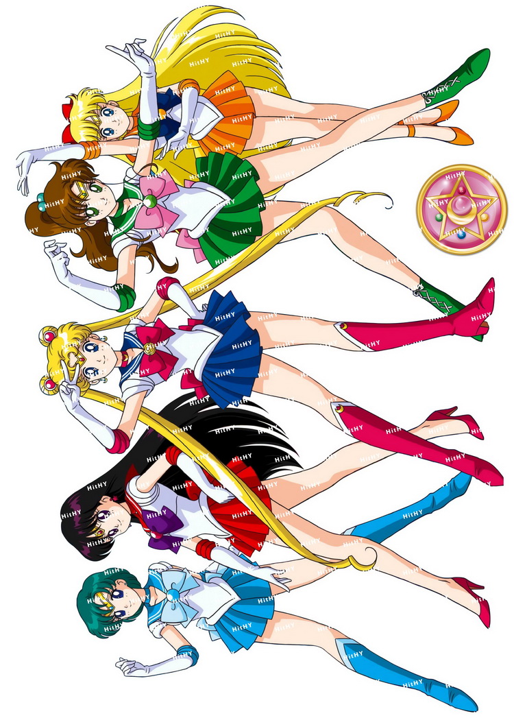 小号美少女战士卡通动漫旅行贴纸