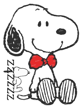 中号F0003-08史努比snoopy卡通笔记本电脑吉他手机旅行拉杆箱贴纸