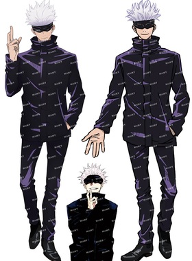 中号F0379-01咒术回战五条悟卡通动漫笔记本电脑旅行拉杆箱贴纸