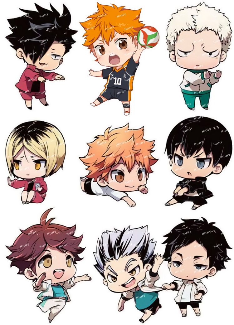 中号f0359-02排球少年卡通动漫笔记本电脑吉他手机旅行拉杆箱贴纸