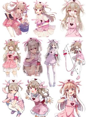 大号F0321-02疗养院的天使Sana Natori动漫笔记本电脑旅行箱贴纸