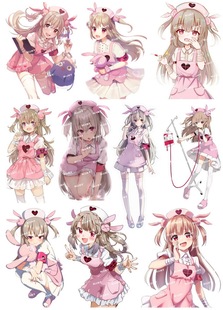 大号F0321-02疗养院的天使Sana Natori动漫笔记本电脑旅行箱贴纸