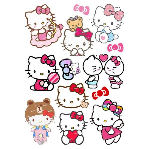 hellokitty卡通电脑行李箱贴纸