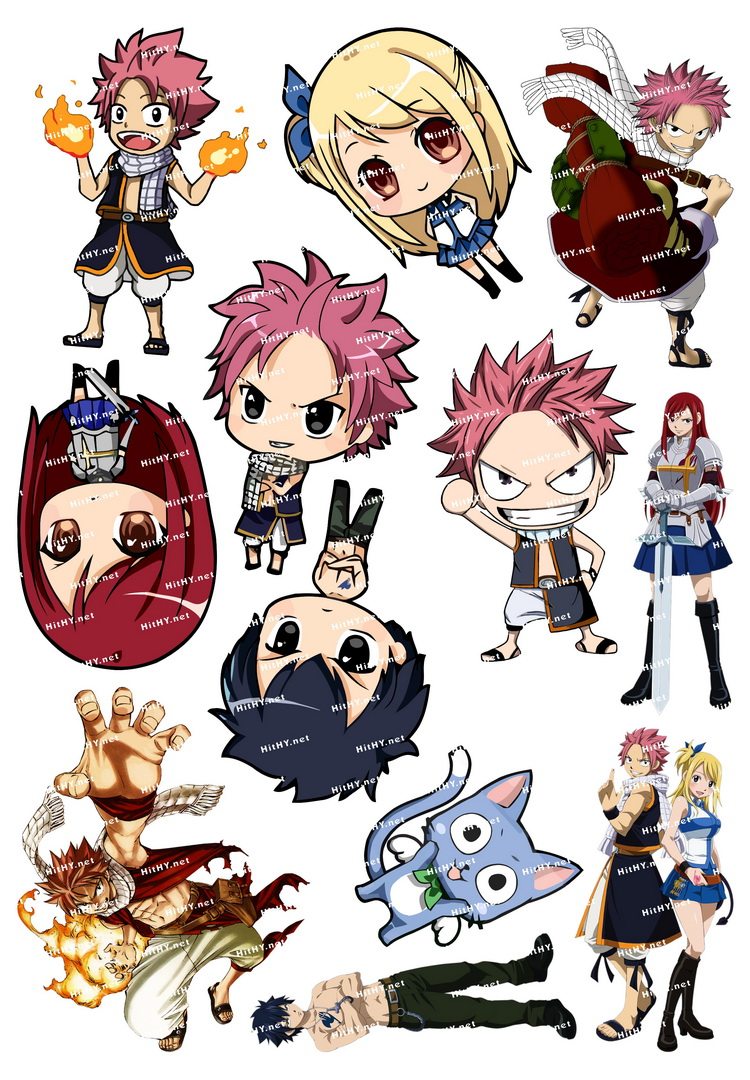 小号f0123-03妖精的尾巴 fairy tail-卡通动漫笔记本旅行箱贴纸