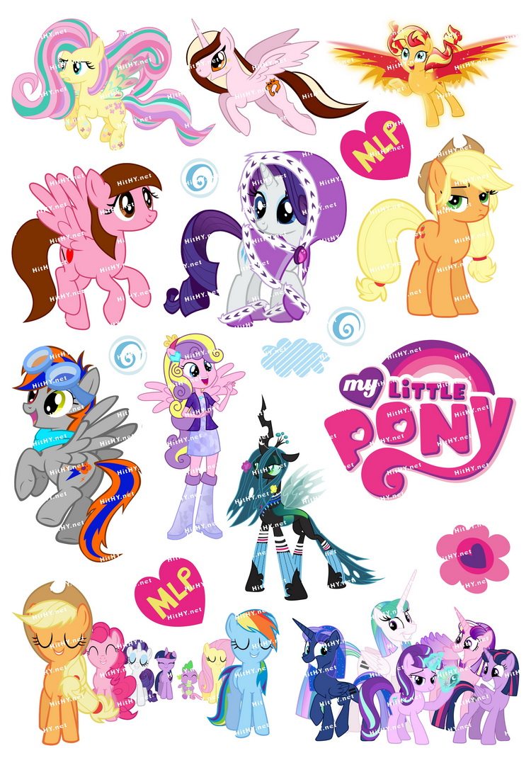 大号f0065-10my little pony小马宝莉卡通笔记本电脑旅行箱贴纸