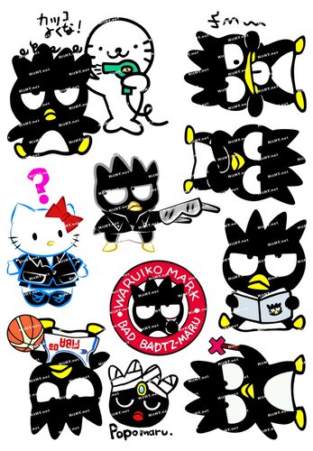 酷企鹅XO仔卡通动漫电脑可爱贴纸