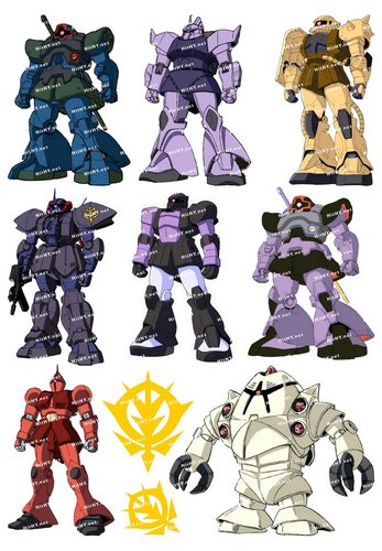 中号F0282-23高达GUNDAM水怪动漫笔记本电脑手机旅行拉杆箱贴纸
