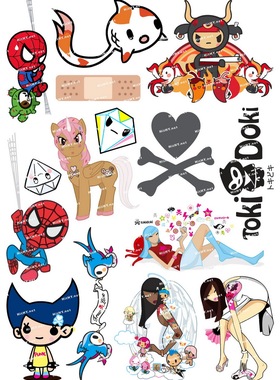 小号F0057-02 tokidoki TKDK潮流服装潮牌笔记本旅行箱贴纸防水