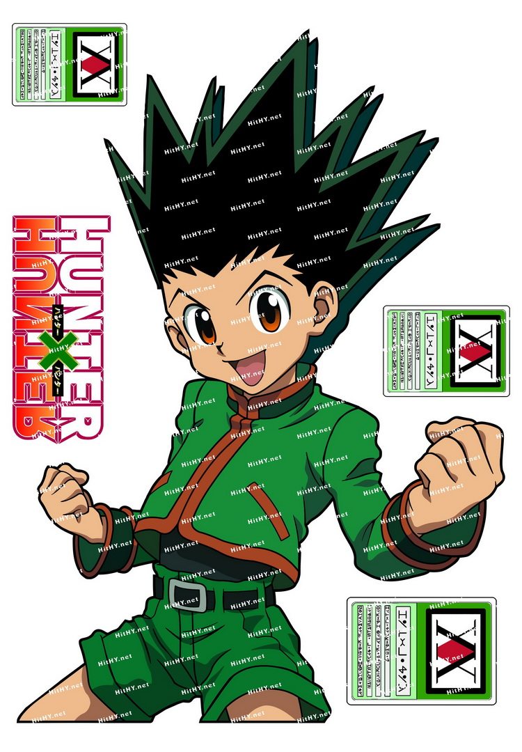 小号F0137-03全职猎人HUNTERxHUNTER卡通动漫笔记本旅行箱贴纸
