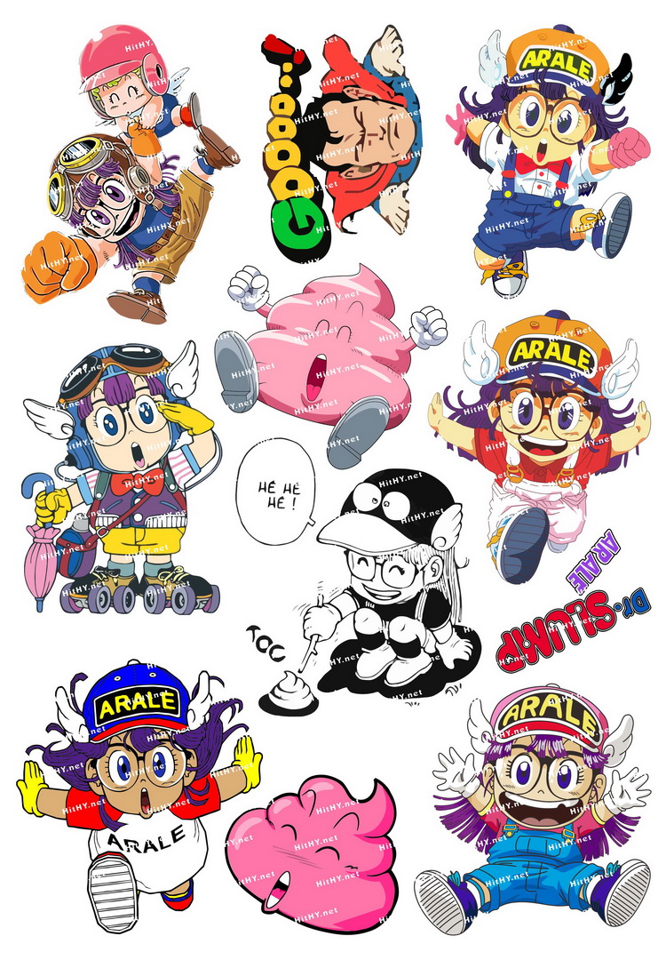 中号f0060-01阿拉蕾iq博士-卡通动漫笔记本手机汽车旅行箱贴纸