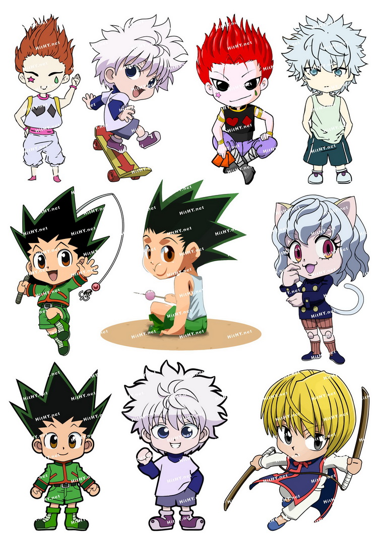 小号F0137-06全职猎人HUNTERxHUNTER卡通动漫笔记本旅行箱贴纸
