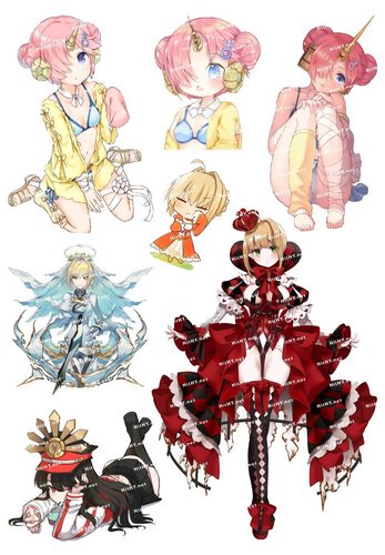 大号动漫电脑手机旅行拉杆箱贴纸