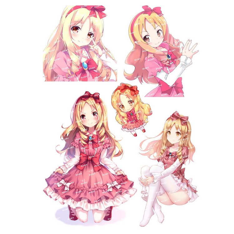 小号f0285-06埃罗芒阿老师山田妖精笔记本电脑手机旅行拉杆箱贴纸