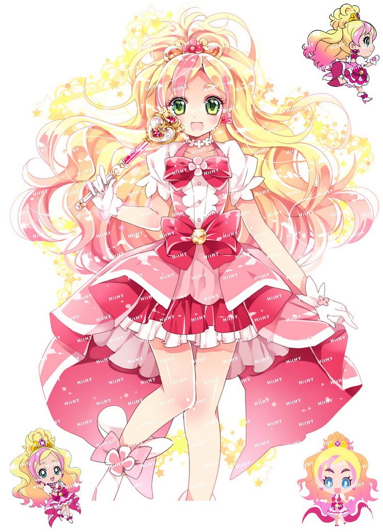 小号f0306-03go princess光之美少女动漫笔记本电脑旅行拉箱贴纸