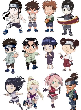 中号F0078-03火影忍者 -卡通动漫笔记本手机死飞旅行箱贴纸防水