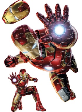 大号F0041-04漫威钢铁侠Iron Man卡通动漫电影笔记本旅行箱贴纸