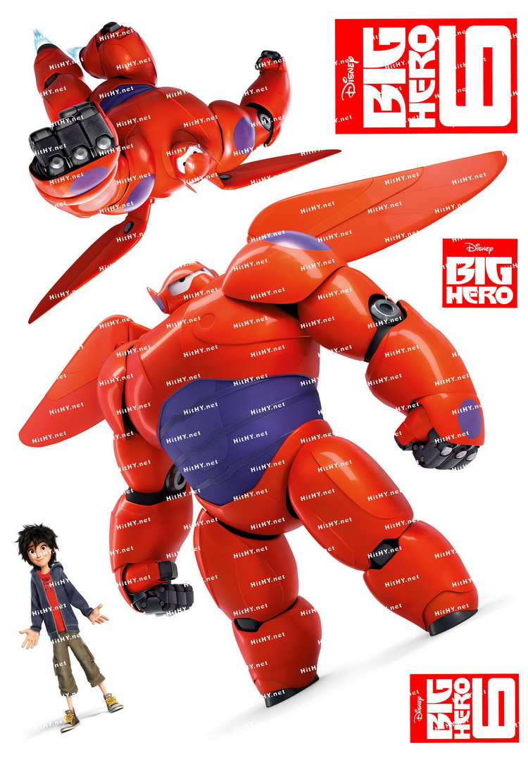 小号F0024-04大白超能陆战队Big Hero6卡通动漫迪士尼旅行箱贴纸