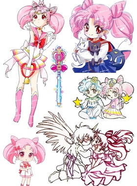 小号F0110-20美少女战士小小兔卡通动漫笔记本电脑手机旅行箱贴纸