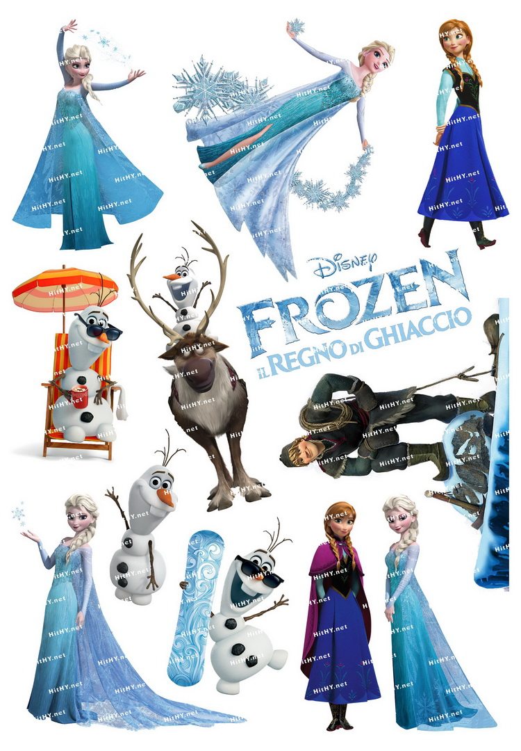 大号f0002-03冰雪奇缘frozen迪士尼公主卡通动漫旅行箱贴纸防水