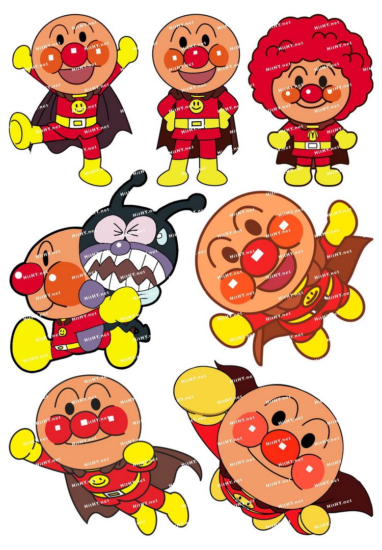 大号f0217-01面包超人细菌小子卡通笔记本电脑旅行拉杆箱贴纸防水