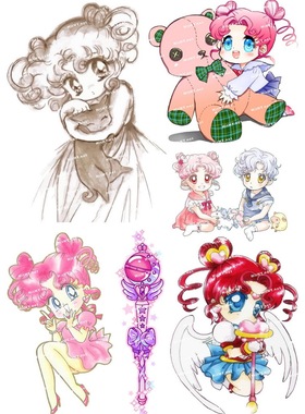 小号F0110-23美少女战士SailorMoon卡通动漫电脑手机旅行箱贴纸