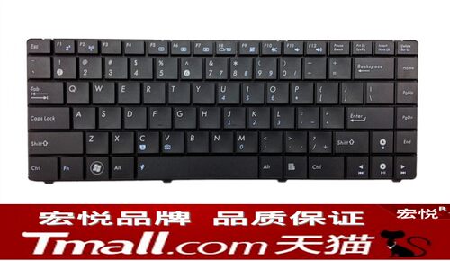 适用华硕K40 K40IN X8AC X8AI X8AAF K40AB A41I 笔记本键盘