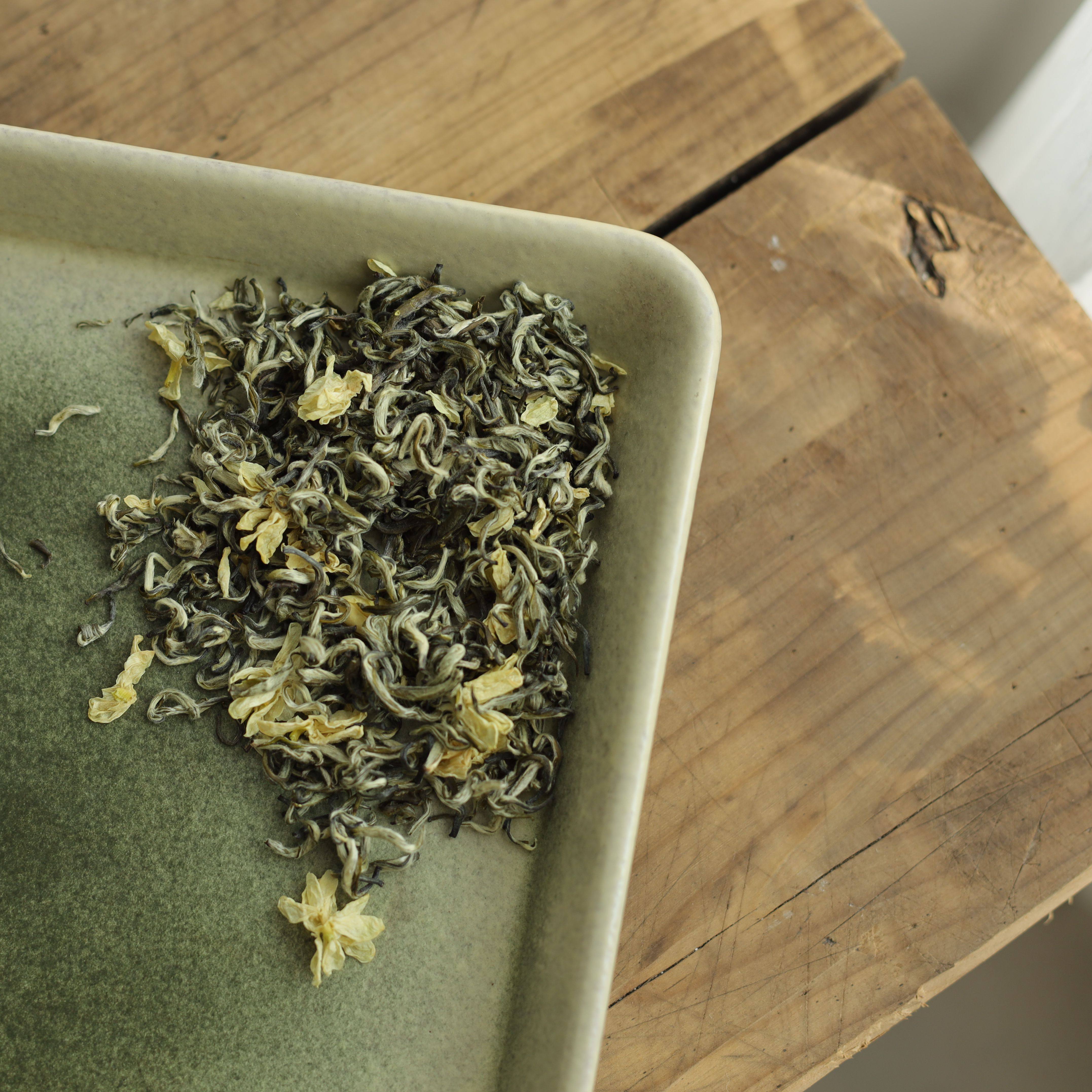 微雨 四川蒙顶明前甘露茉莉花茶 茶与花的美丽遇见50g