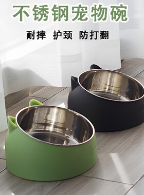 宠物不锈钢猫碗猫食盆狗碗