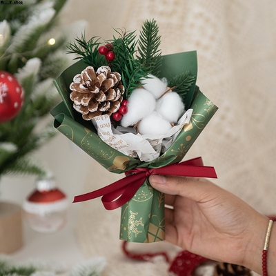 Christmas Gift, Christmas Bouquet Gift Box, DIY Pinecone