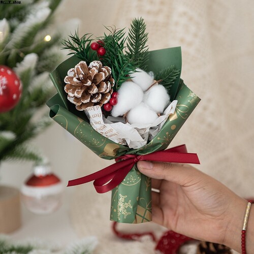 Christmas Gift, Christmas Bouquet Gift Box, DIY Pinecone