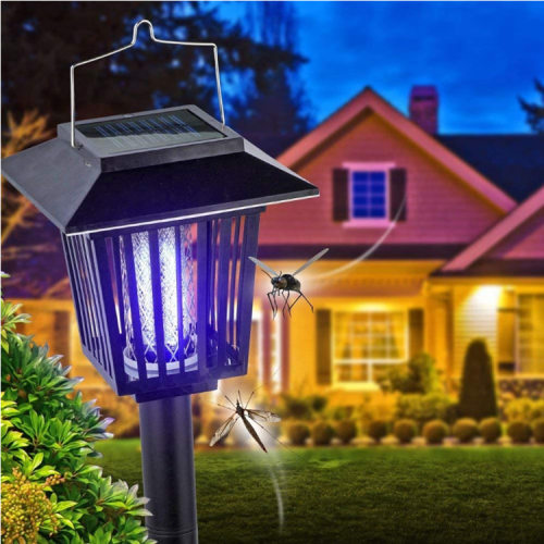 Solar powered outdoor portable mosquito killer lamp lighting
