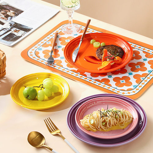 Creative ceramic plates, pasta, pizza steak plates tableware