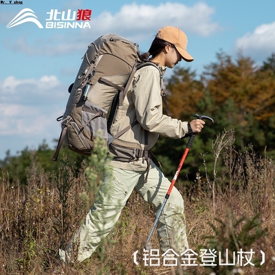 Outdoor off-road ultra light cane folding hiking stick