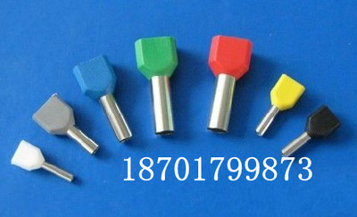 TE07508双线欧式管型预绝缘端头 双排管型针形冷压端头接线端子