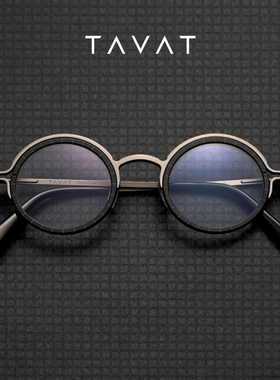 TAVAT意大利工业风手工眼镜SC500 金属圆框男女潮流框架眼镜