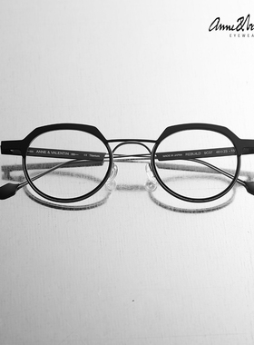 ANNE & VALENTIN 法国设计师手工眼镜框复古前卫金属 REBUILD