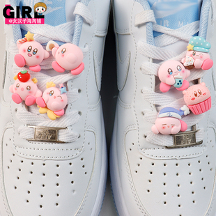 草莓粉团蛋糕 鞋带扣装饰扣diy成人儿童通用个性百搭配饰方便拆卸