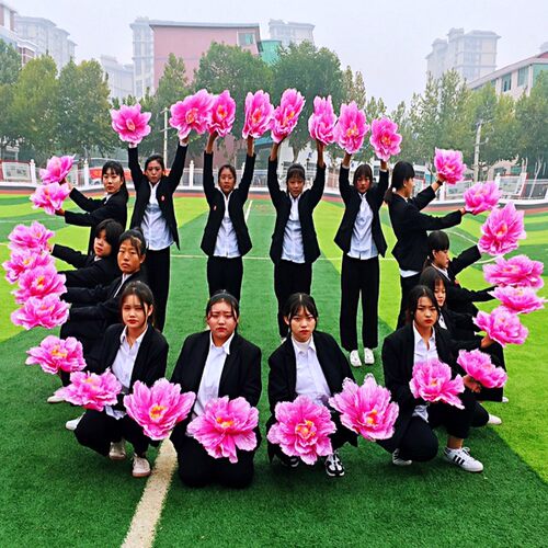 幼儿园表演道具花伞六一儿童舞蹈手拿花跳舞牡丹花运动会方队入场 - 封面