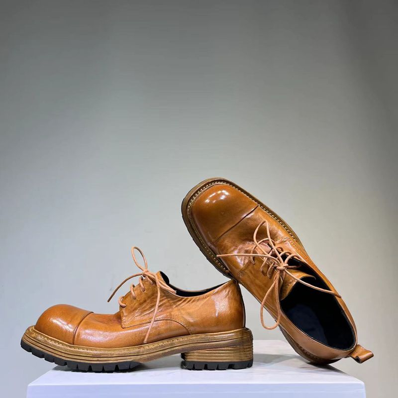 固特异水洗手工男鞋正装皮鞋