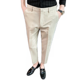 春夏韩版修身西裤9分裤男休闲裤青年潮黑色K769-P50（88），男装西裤，电商A159