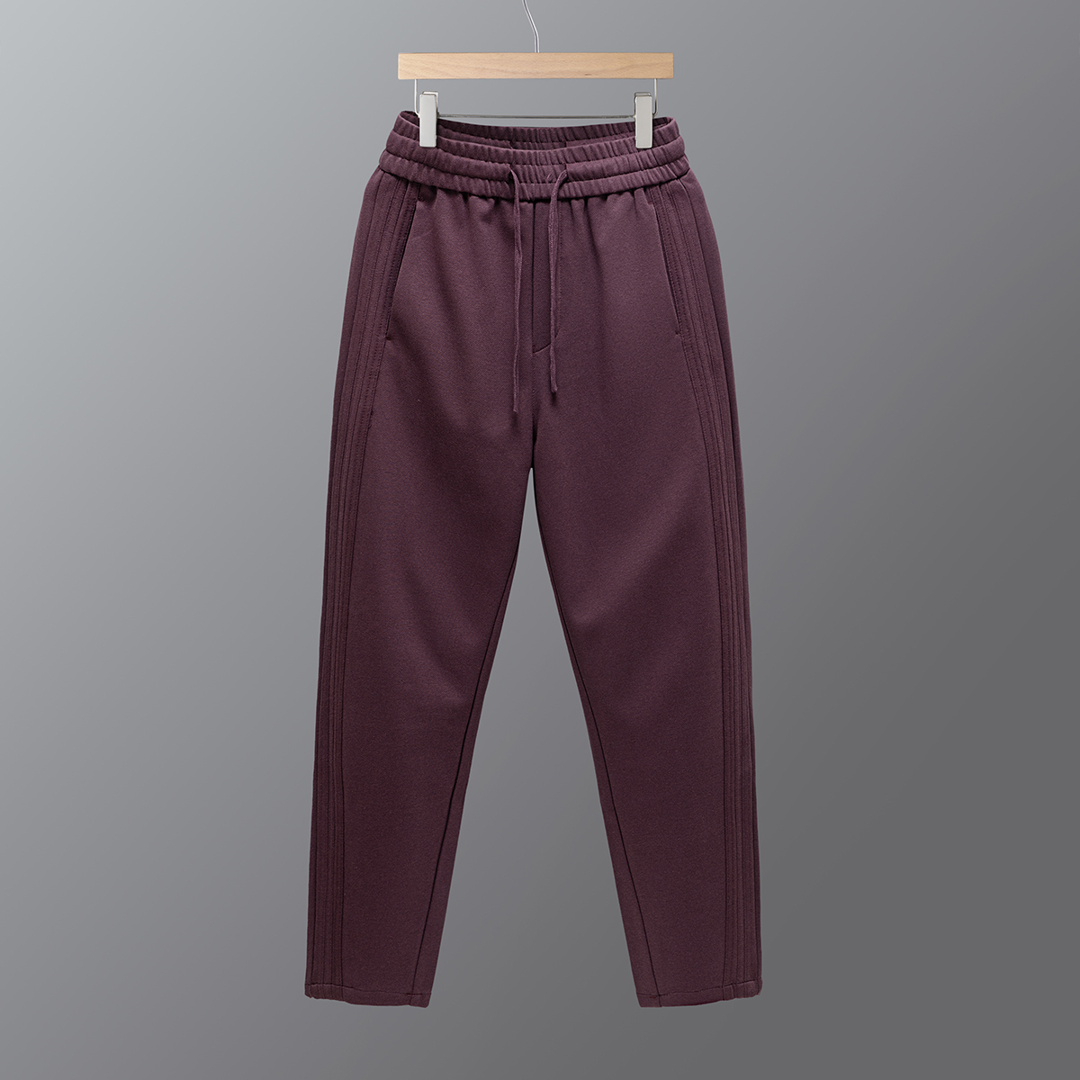 秋冬休闲运动裤松紧腰系绳休闲裤紫色K9037-P48一口价（88），女装休闲裤，电商A159