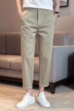 冰丝高弹棉布休闲裤弹力腰休闲裤男K8062-P65卡其（98），男装休闲裤，电商A159