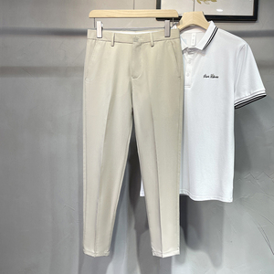 春夏修身西裤 9分裤休闲裤男9分西裤卡其 K769-P50挂拍（88）图片