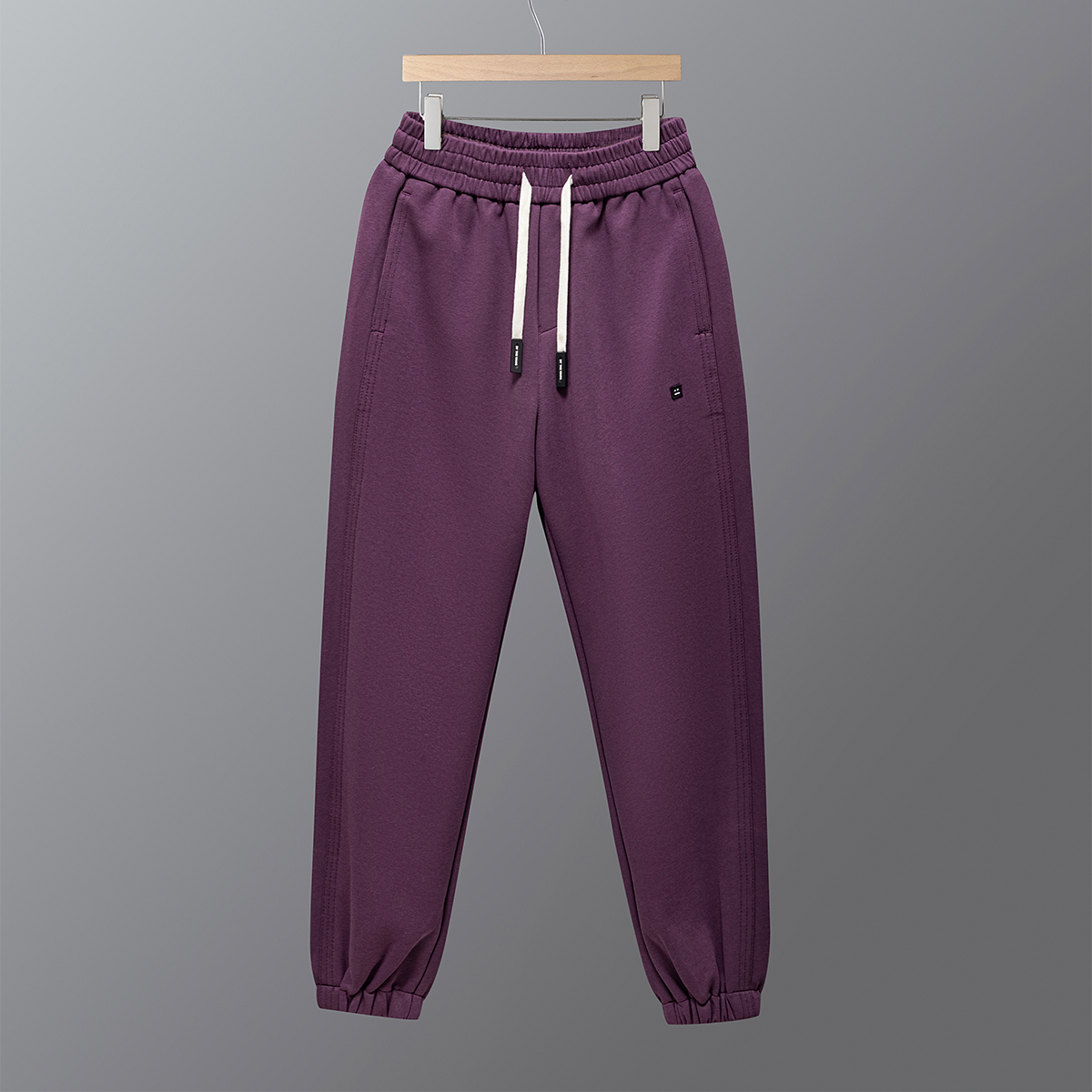 秋冬休闲运动裤松紧腰系绳休闲裤紫色K9038-P48一口价（88），女装休闲裤，电商A159