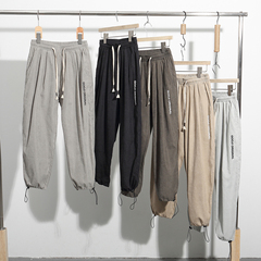 Spring and summer 2020 Hong Kong Style loose casual pants 9-point sports pants for men