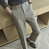 春夏小直筒西裤长裤男青年简约休闲ZK9061-P75绿色（108），男装西裤，电商A159