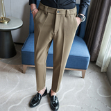 松紧腰冬款毛呢休闲西裤宽松磨毛卡其K8071-P65北辰风(98），男装西裤，电商A159