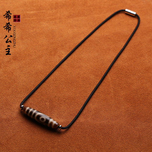 天珠专用挂绳横穿锁骨项链