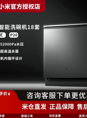 小米家18套洗碗机P20嵌入式135℃高温烘干一小时快洗烘单烘干消毒